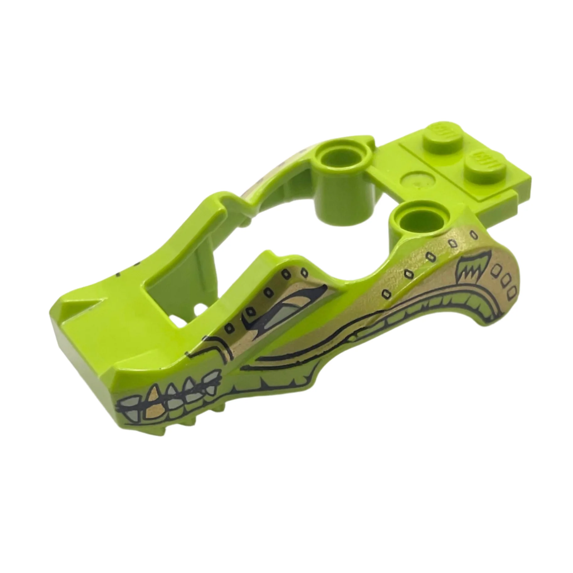 Flywheel Fairing Crocodile Shape with Gold and White Crocodile Pattern, Part# 11112pb01