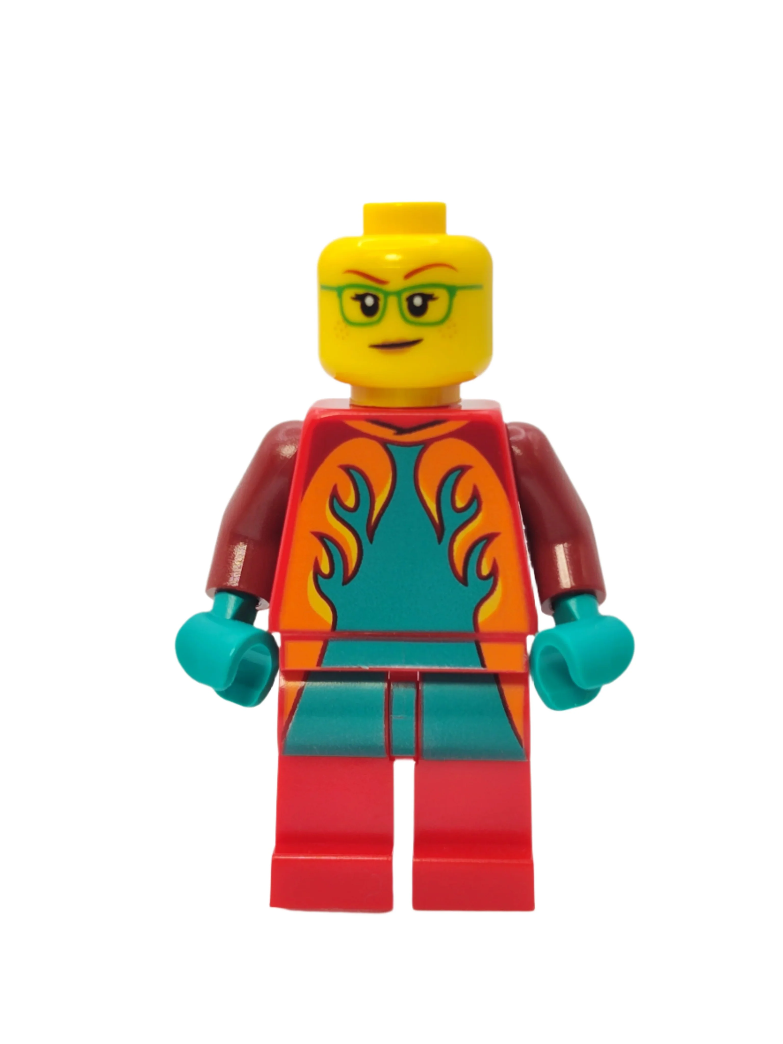 Freya McCloud - Stuntz Driver with Dark Red Jumpsuit with Flames, cty1351 - Image 2