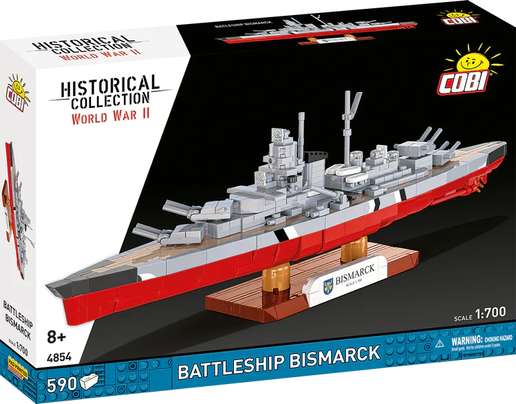 German Battleship Bismarck 1:700 Scale, WWII: COBI Set #4854
