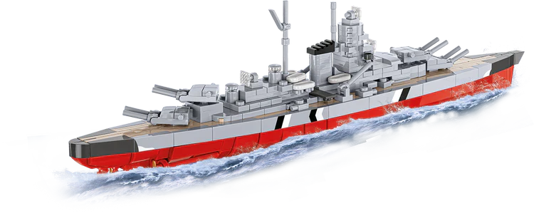 German Battleship Bismarck 1:700 Scale, WWII: COBI Set #4854 - Image 7