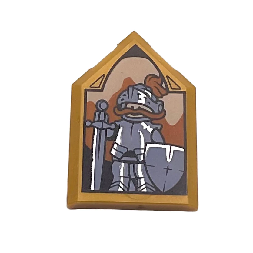 Harry Potter Portrait with Sir Cadogan Pattern, (Tile, Modified 2x3 Pentagonal), Part# 22385pb326