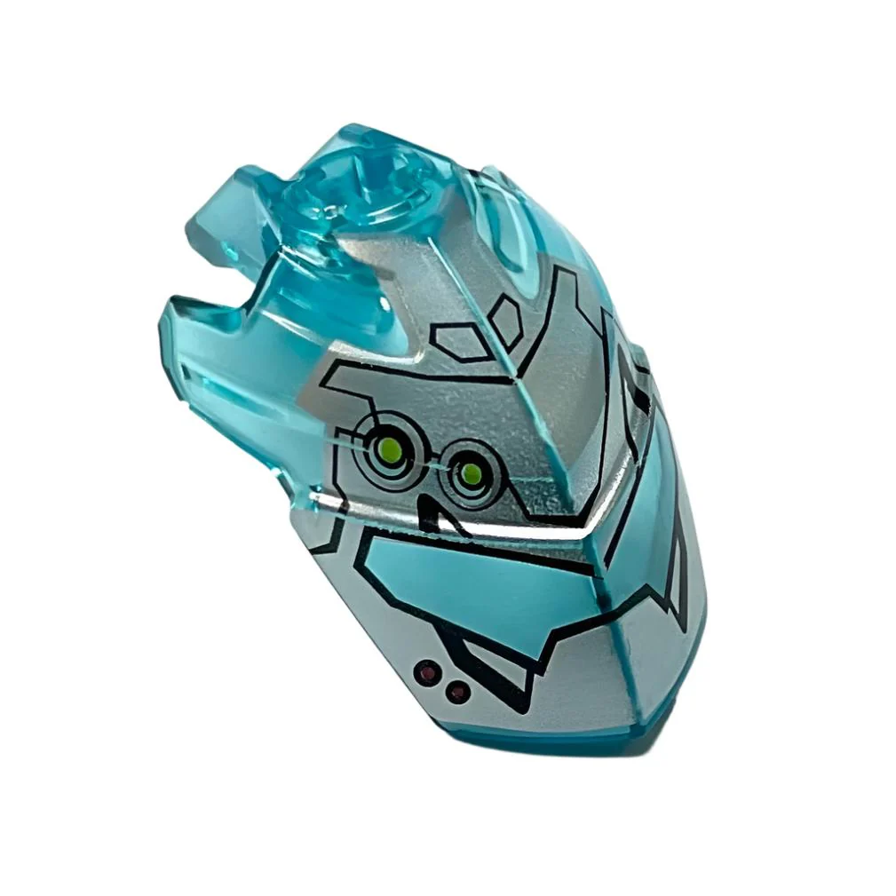 Hero Factory Helmet Visor with Clip with Face Guard Pattern Type 3, Part# 11269pb03