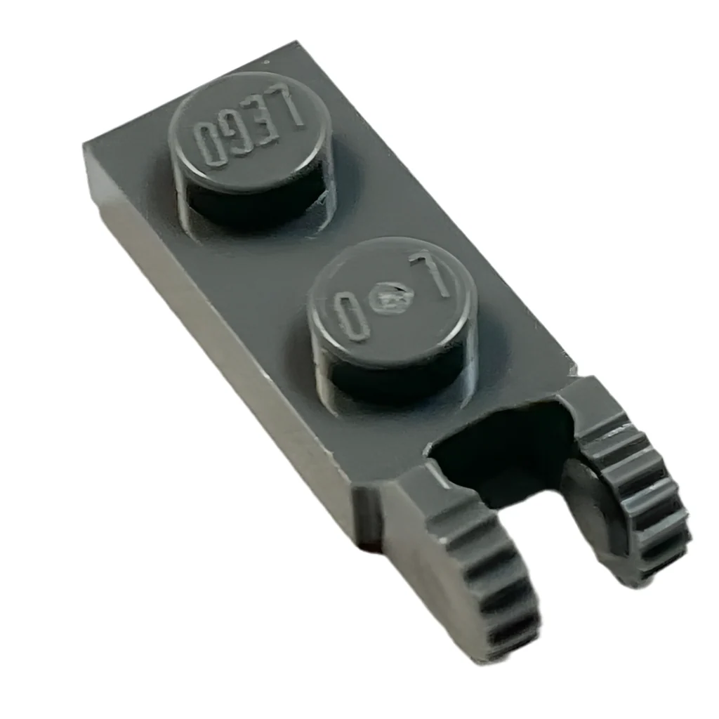 Hinge Plate 1 x 2 Locking with 2 Fingers on End, Part# 44302 - Image 2