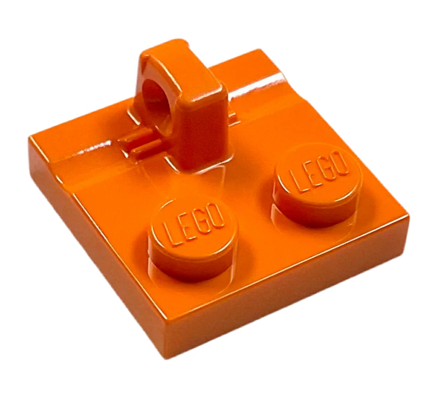 Hinge Plate 2 x 2 Locking with 1 Finger on Top, Part# 92582 - Image 3