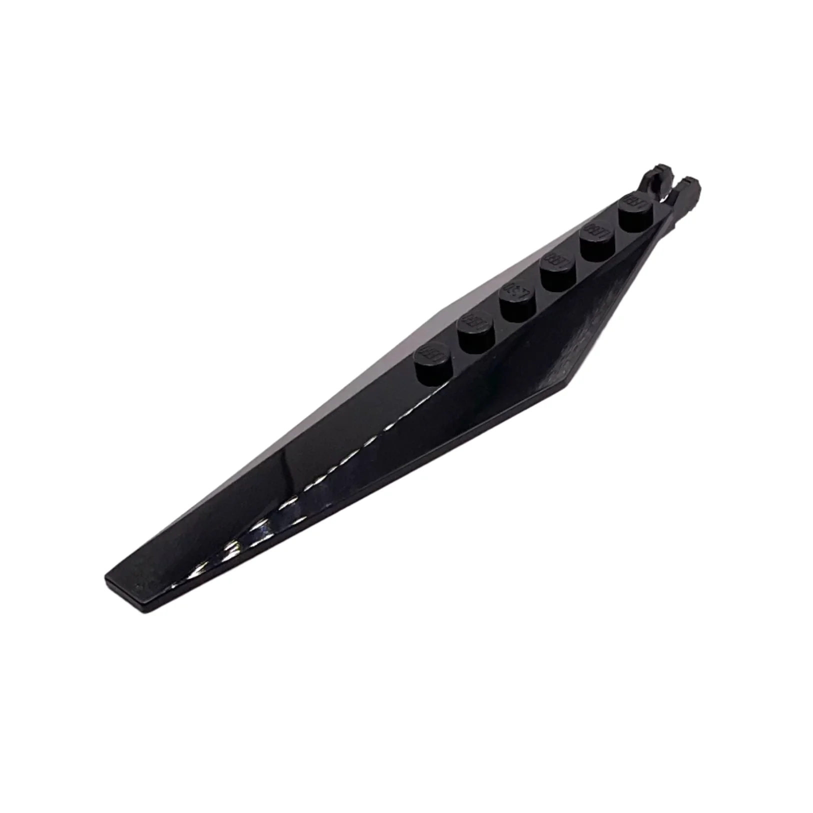 Hinge Plate 3x12 with Angled Side Extensions and Tapered Ends, Part# 57906 - Image 2