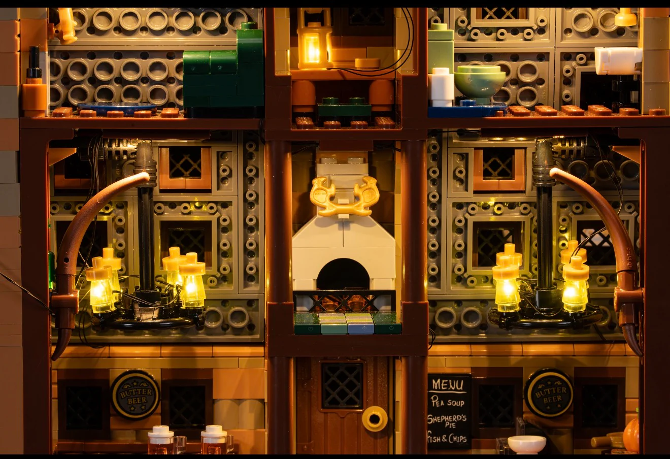 Hogsmeade Village Collector's Edition 76457 Custom Lighting Kit for LEGO® Set - Image 3