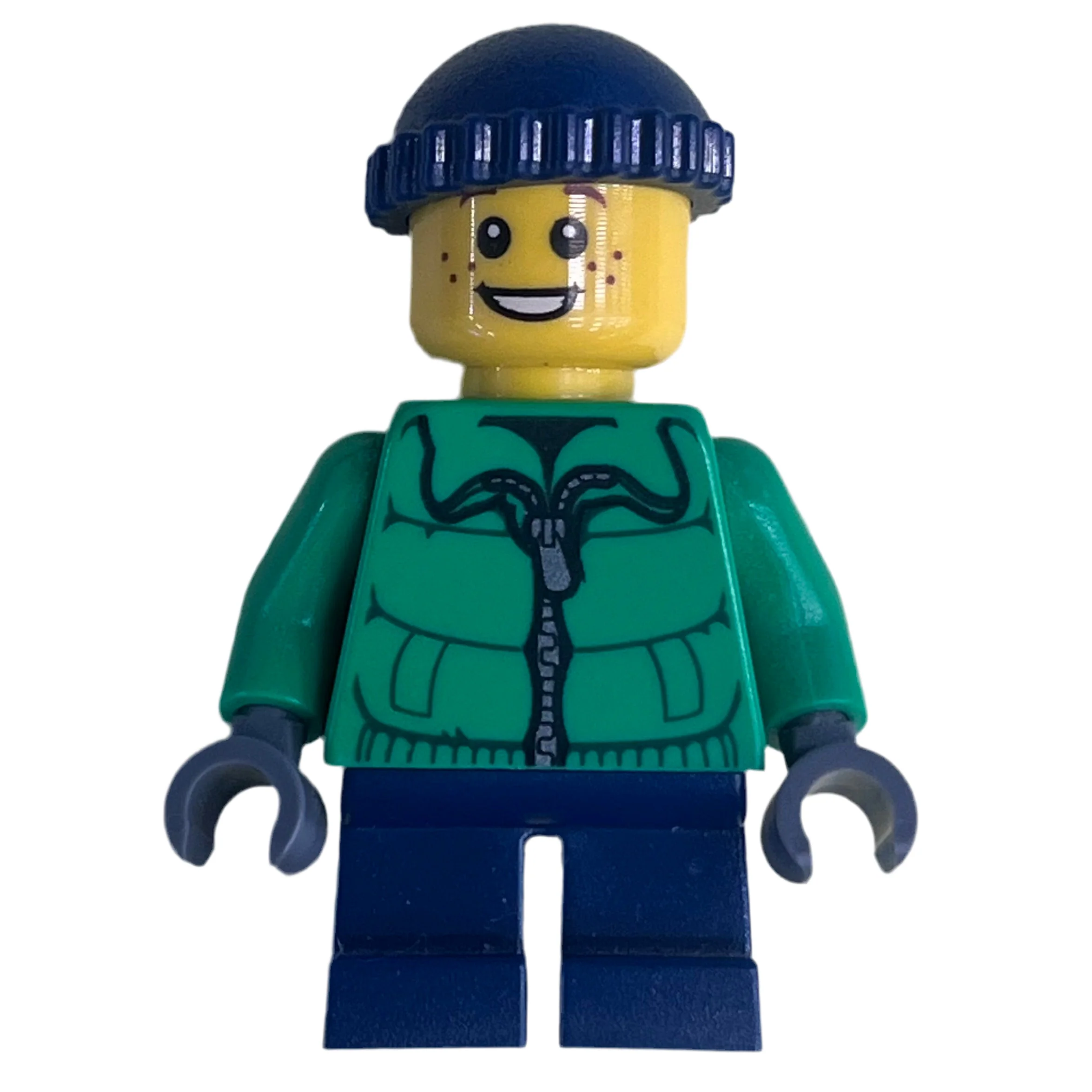 Holiday- Winter Jacket with Dark Blue Knit Cap, hol065