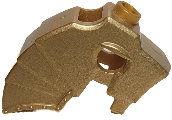Horse Battle Helmet, Stud on Top, 3 Neck Plates - 89524 - Image 15