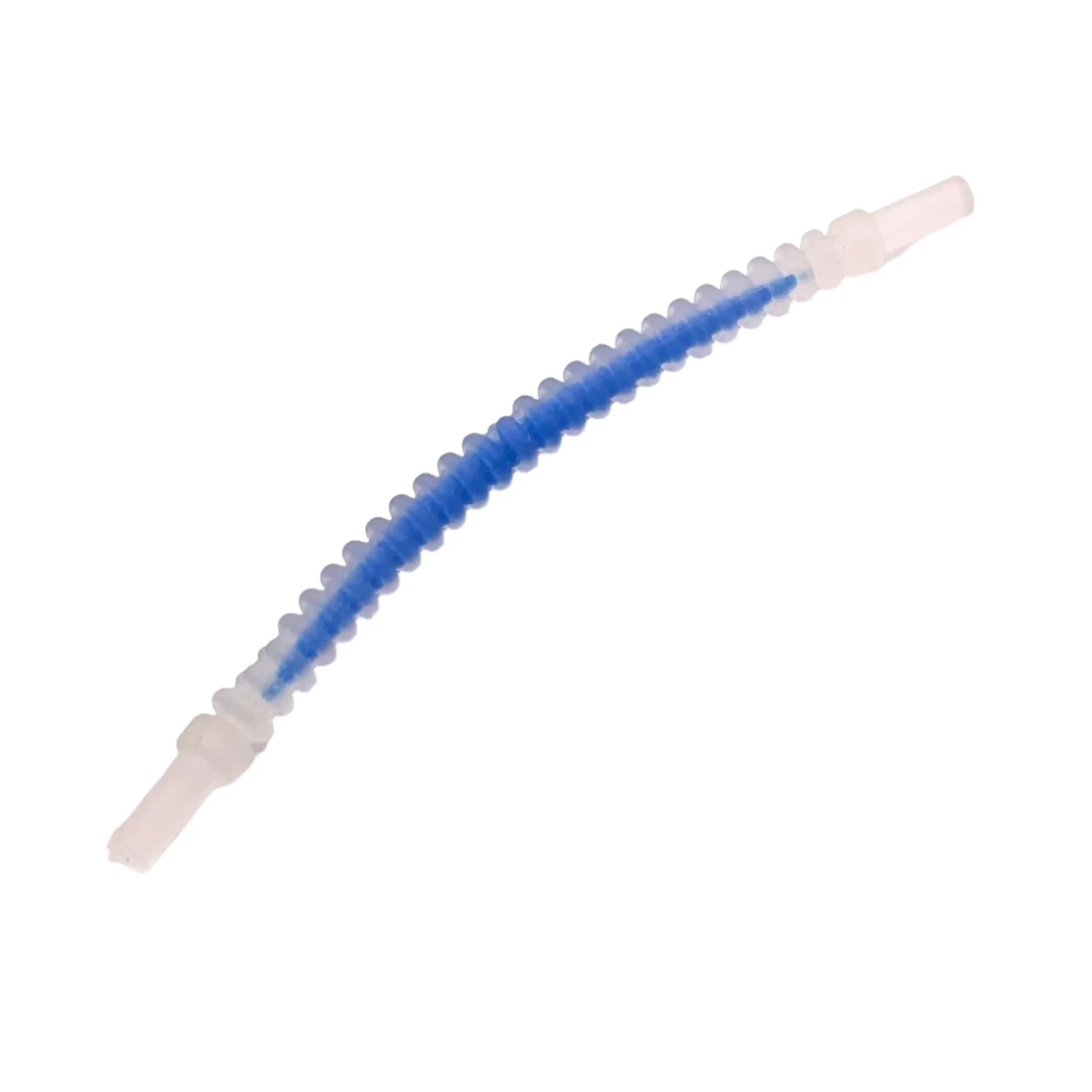 Hose, Flexible Ribbed with 8mm Ends 10L / 8.0cm with Blue Center Pattern, Part# 27328pb01