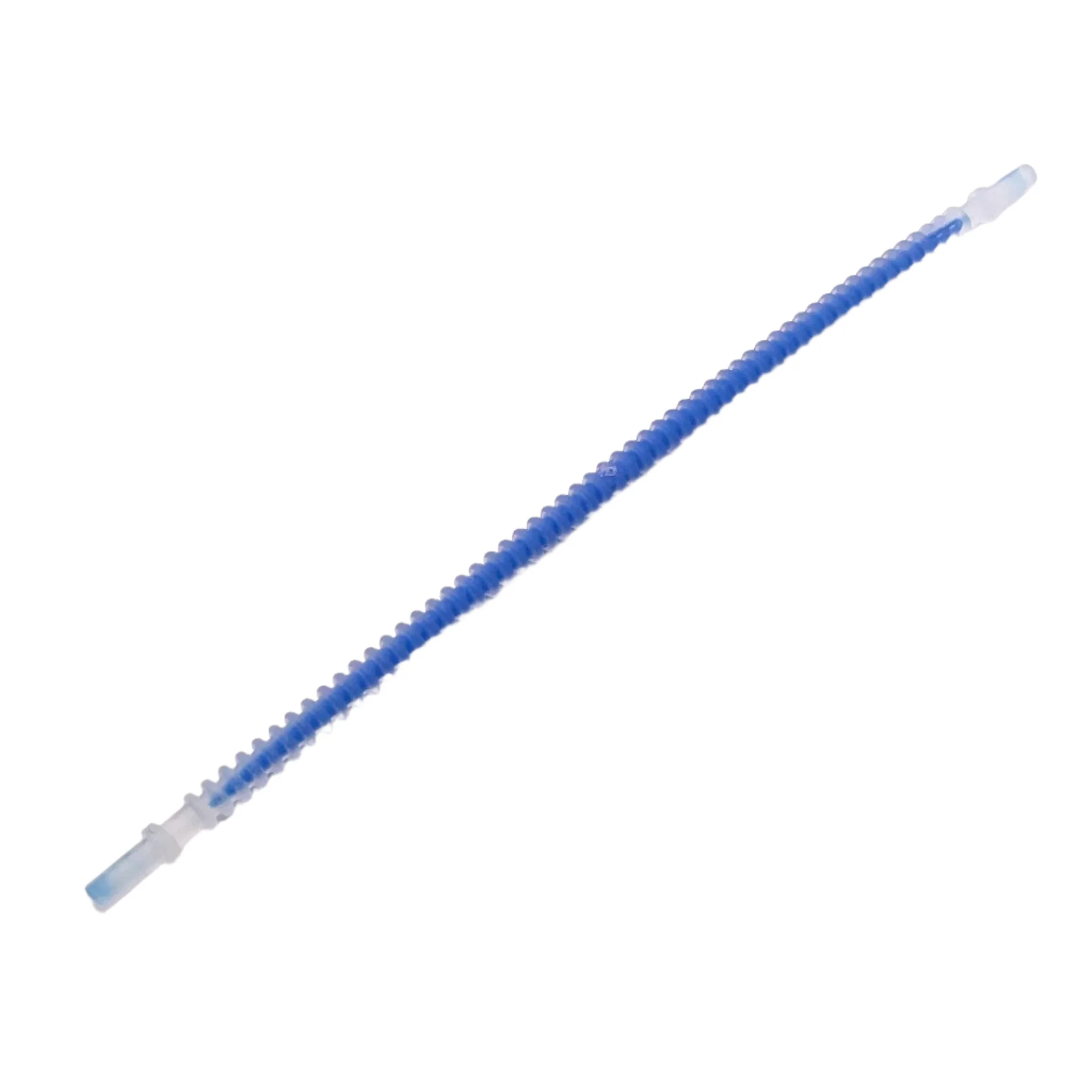 Hose, Flexible Ribbed with 8mm Ends 19L / 15.2cm with Molded Blue Center Pattern, Part# 57539pb03