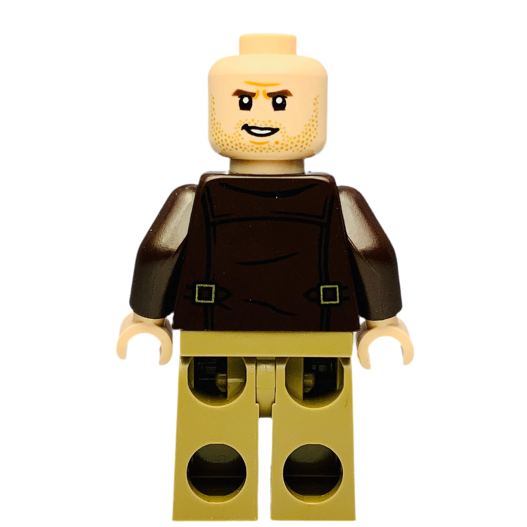 Indiana Jones, Dark Brown Jacket, iaj046 - LEGO® Indiana Jones Minifigure - Image 3