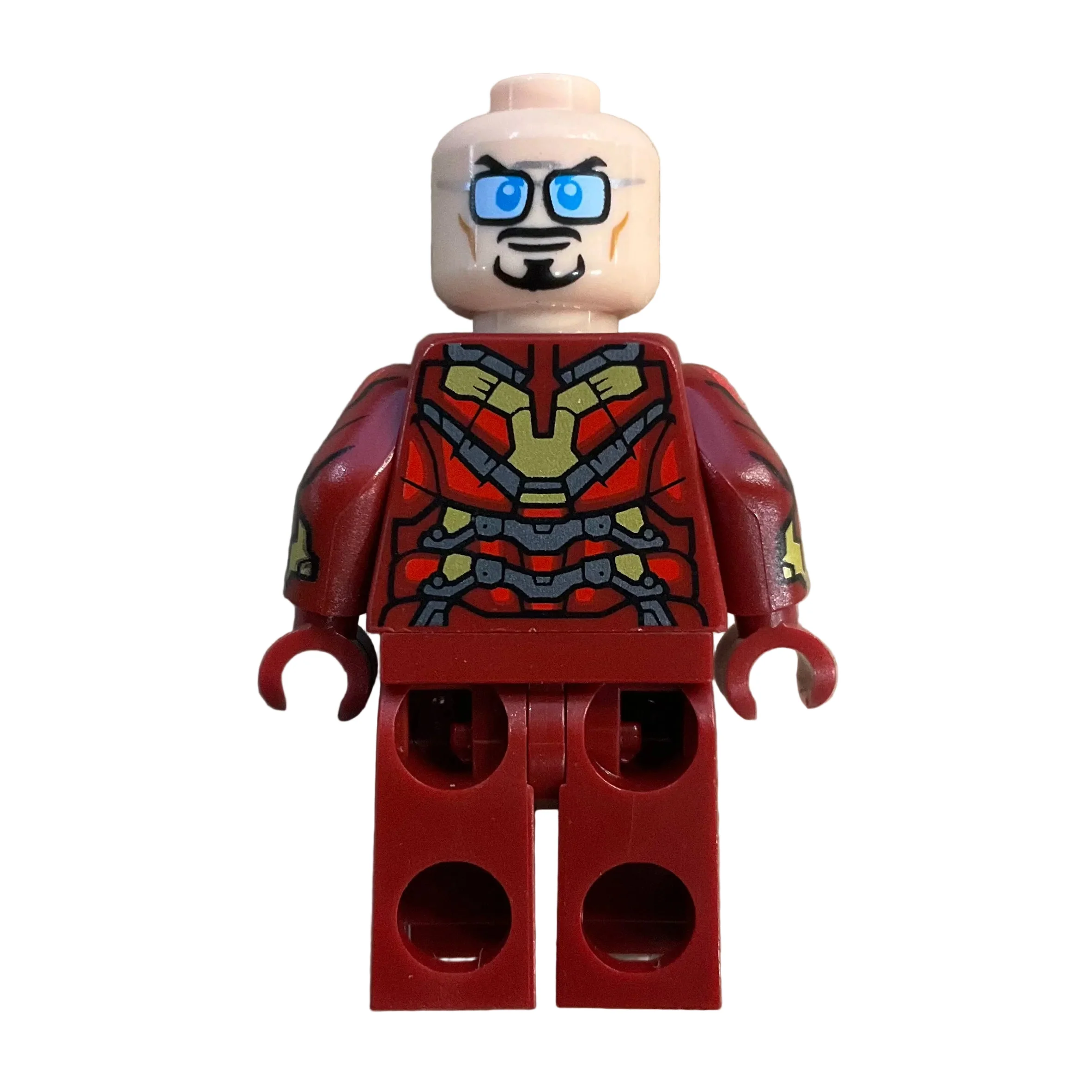 Iron Man - Mark 43 Armor, Light Nougat Head, Printed Arms, sh1103 - LEGO® Marvel Superheroes - Image 4