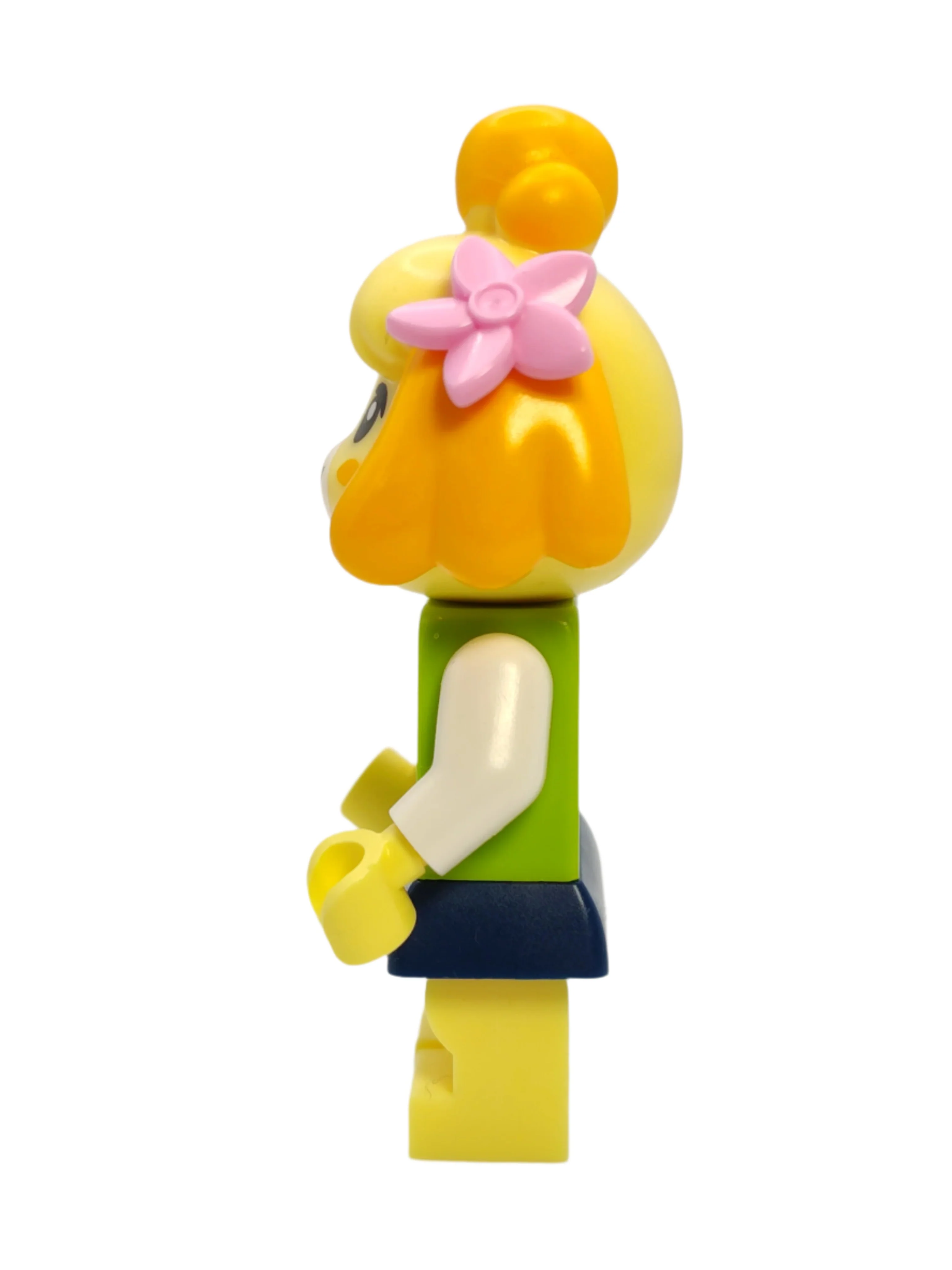 Isabelle - Plaid Vest with Dark Blue Skirt, ani003 - LEGO® Animal Crossing Minifigure - Image 2