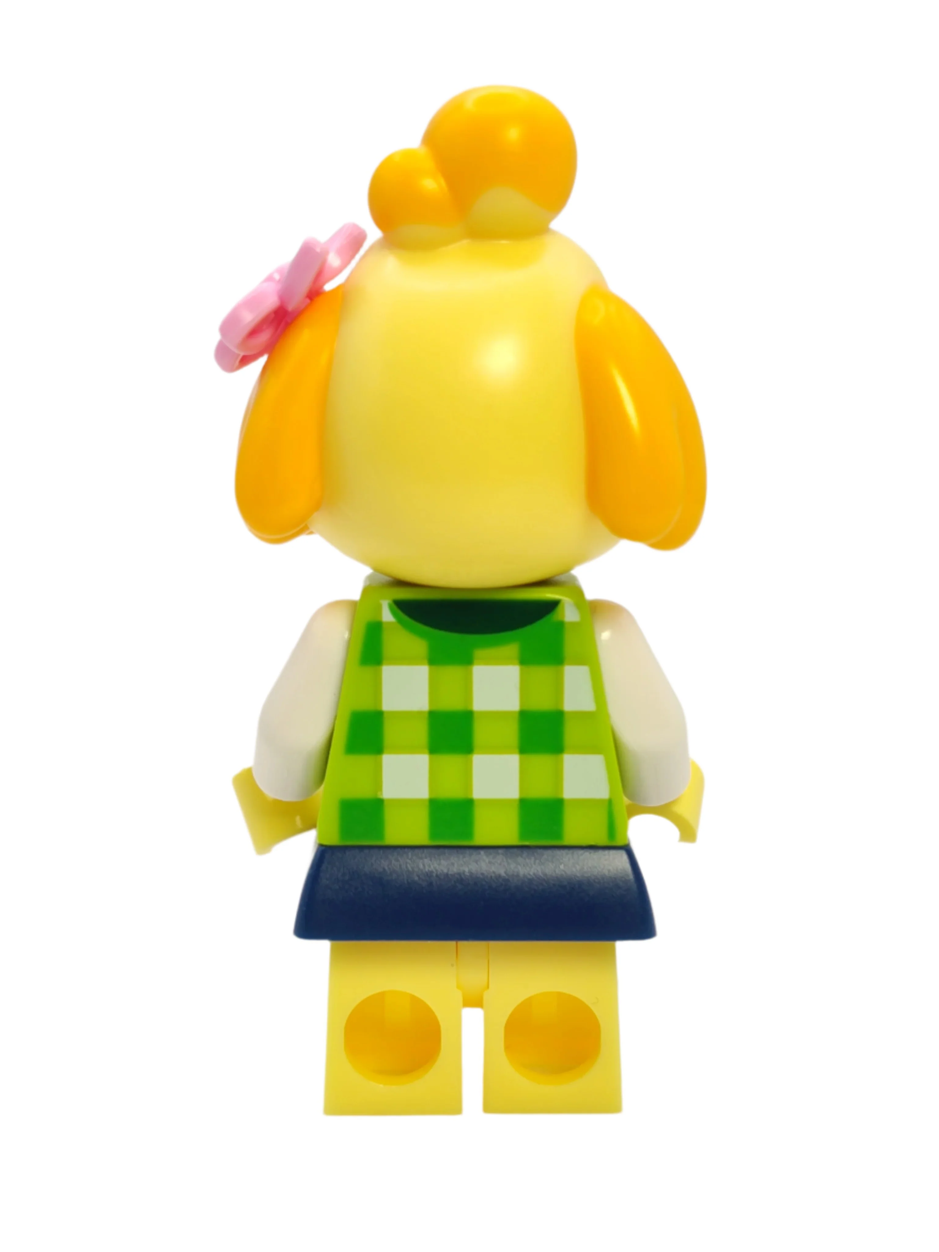 Isabelle - Plaid Vest with Dark Blue Skirt, ani003 - LEGO® Animal Crossing Minifigure - Image 3