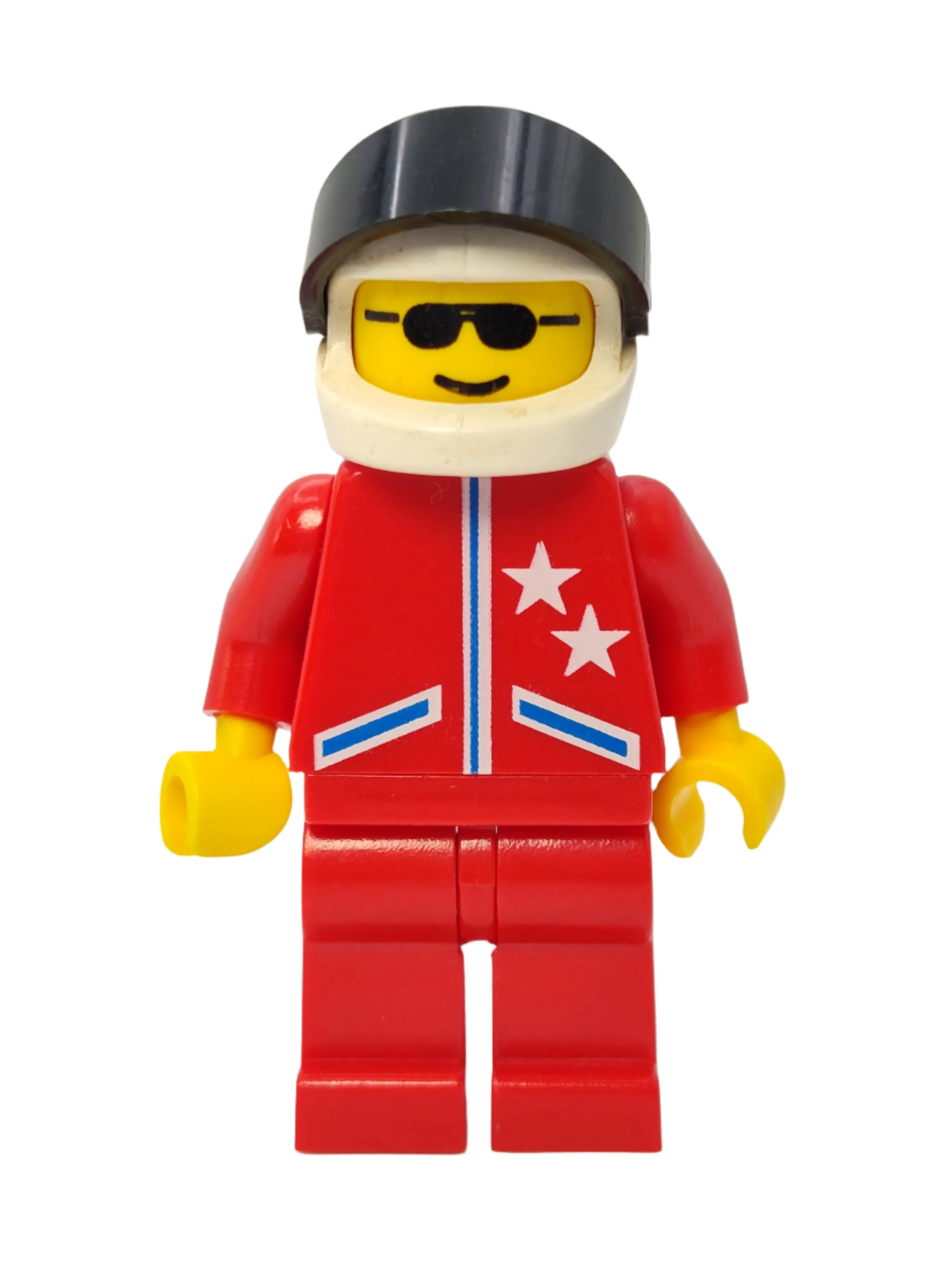 Jacket 2 Stars Red - White Helmet and Black Visor, jstr007
