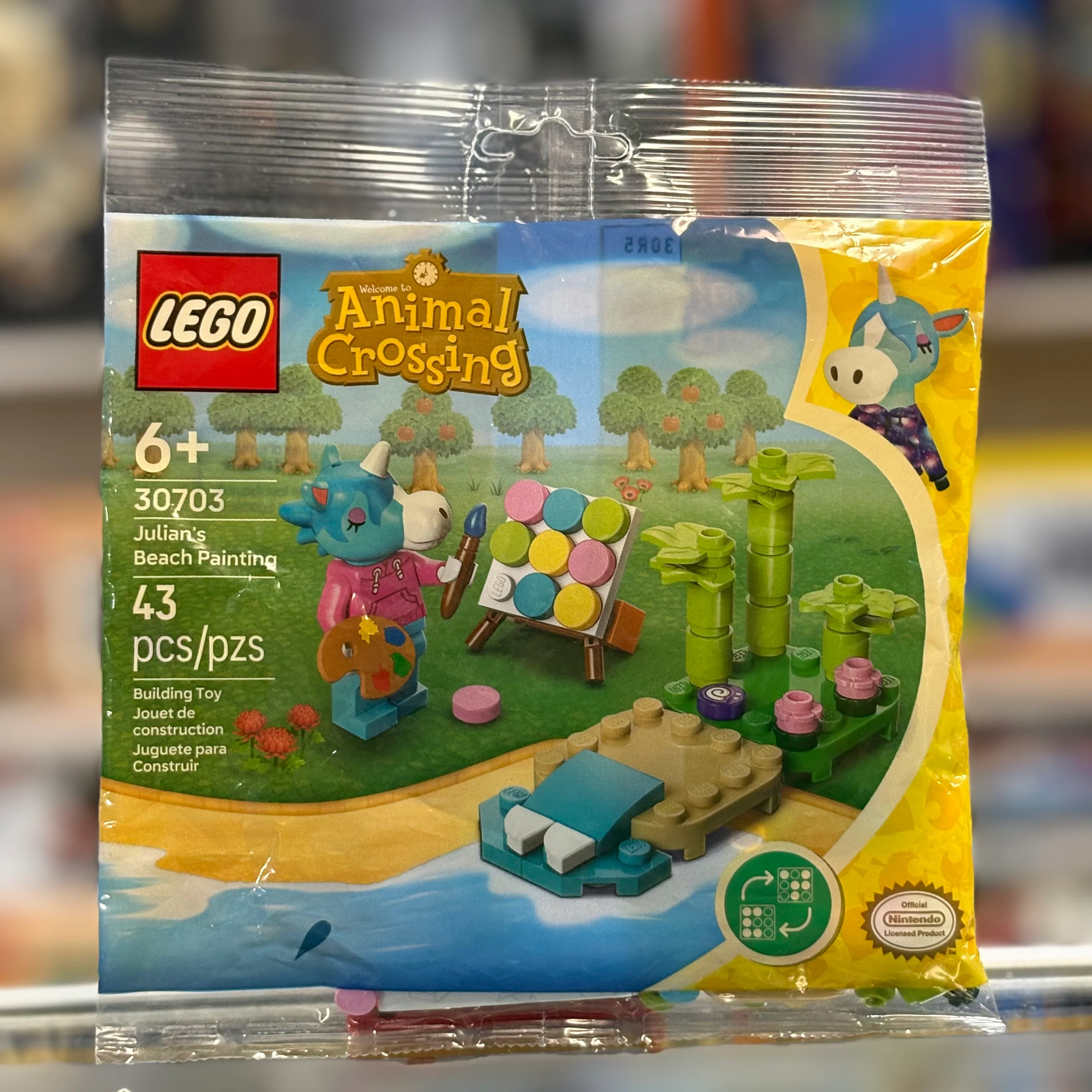 Julian's Beach Painting paper bag/polybag, 30703 - LEGO® Animal Crossing Set