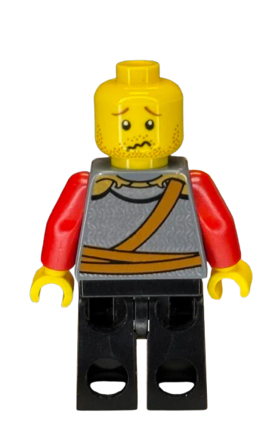 Kingdoms - Lion Knight Scale Mail with Chest Strap and Belt, Helmet with Neck Protector, Stubble Smile (Dual Sided Head), cas475 - Image 2