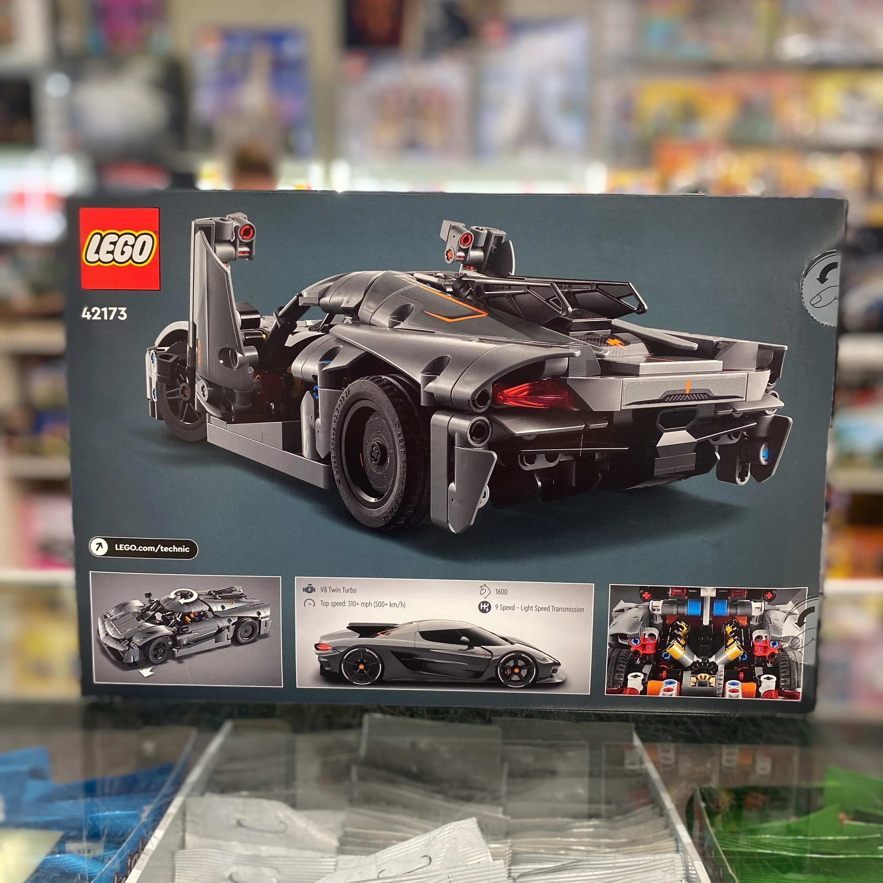Koenigsegg Jesko Absolut Grey Hypercar, 42173 - LEGO® Technic set - Image 2