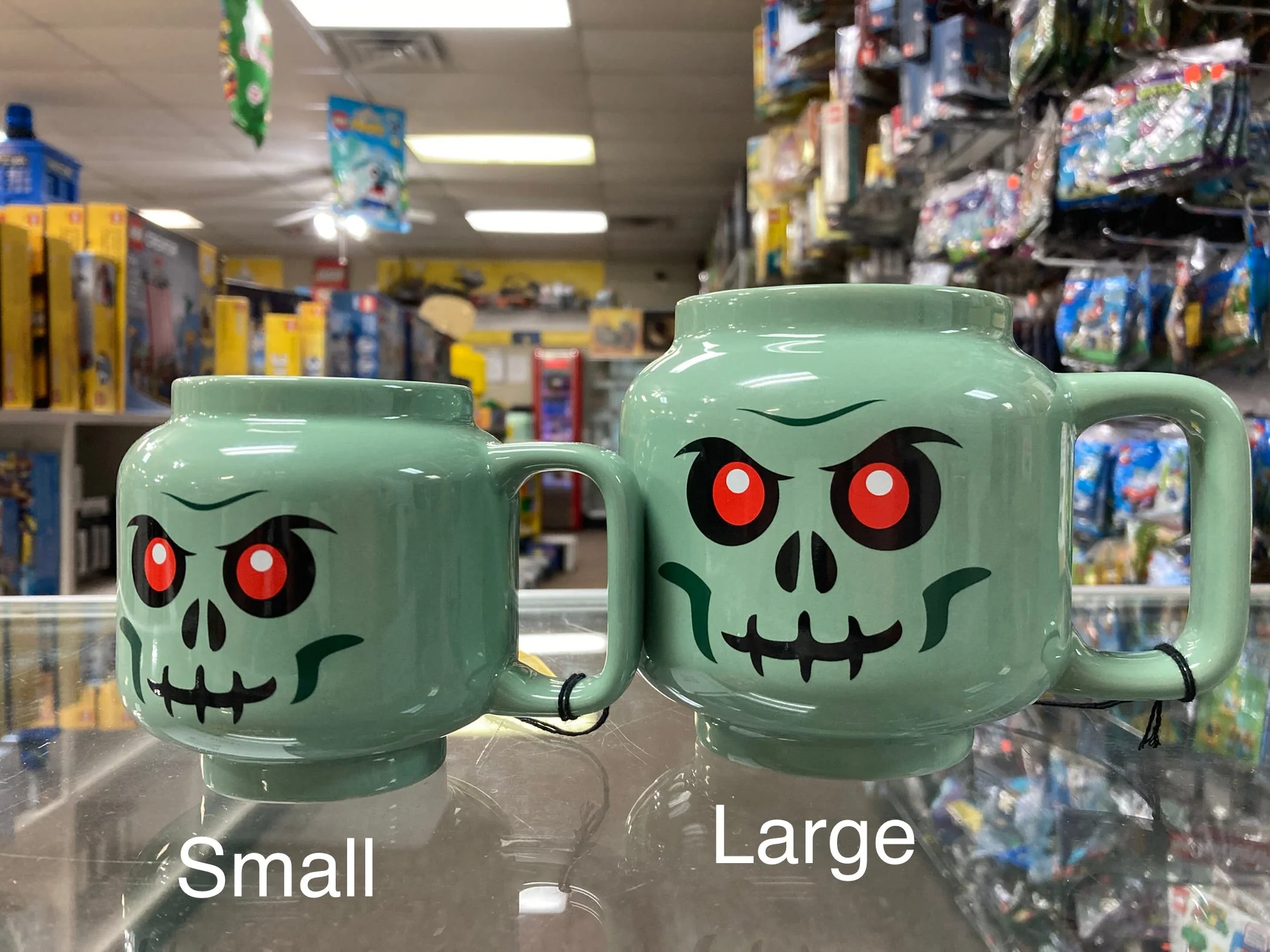 Large Skeleton Ceramic Mug – White - Image 2