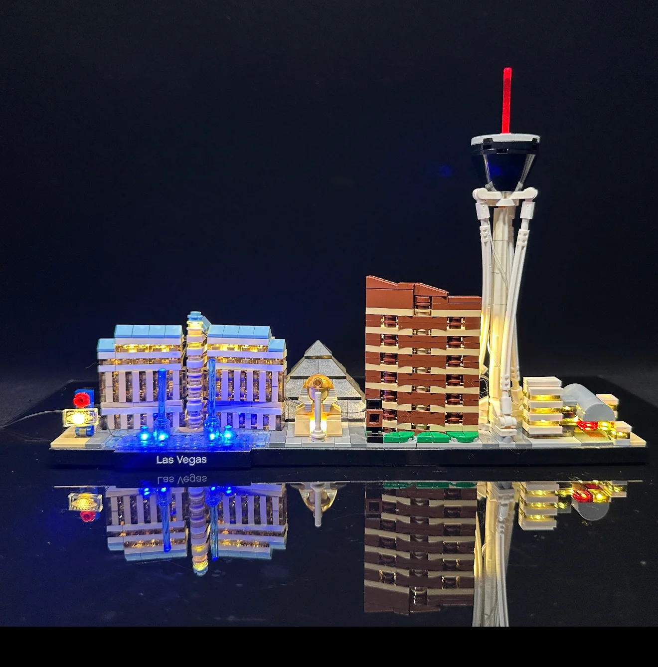Las Vegas Skyline 21047 Custom Lighting Kit for LEGO® Set - Image 3