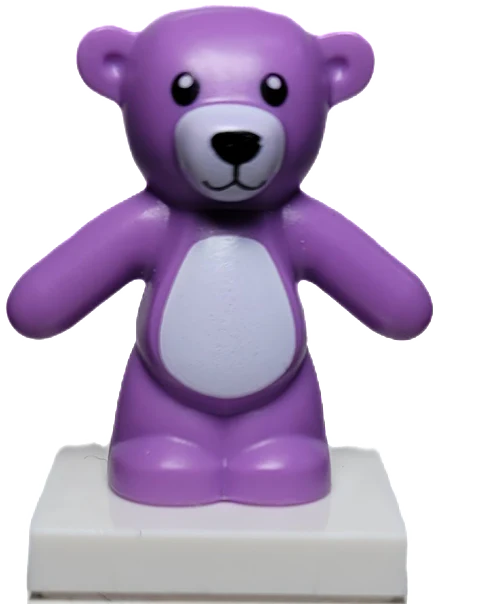Med Lavender Teddy Bear, 98382pb007
