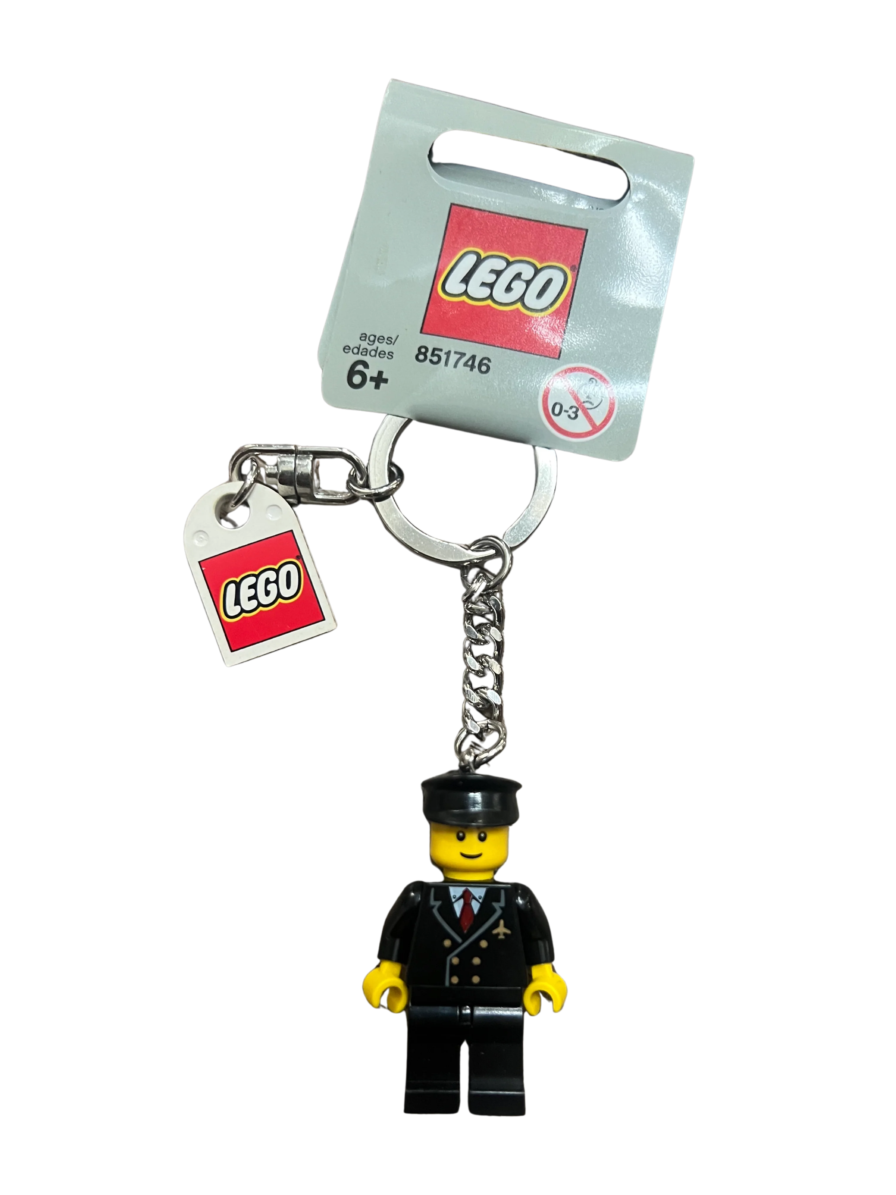 LEGO® City Pilot Minifigure Keychain, 851746