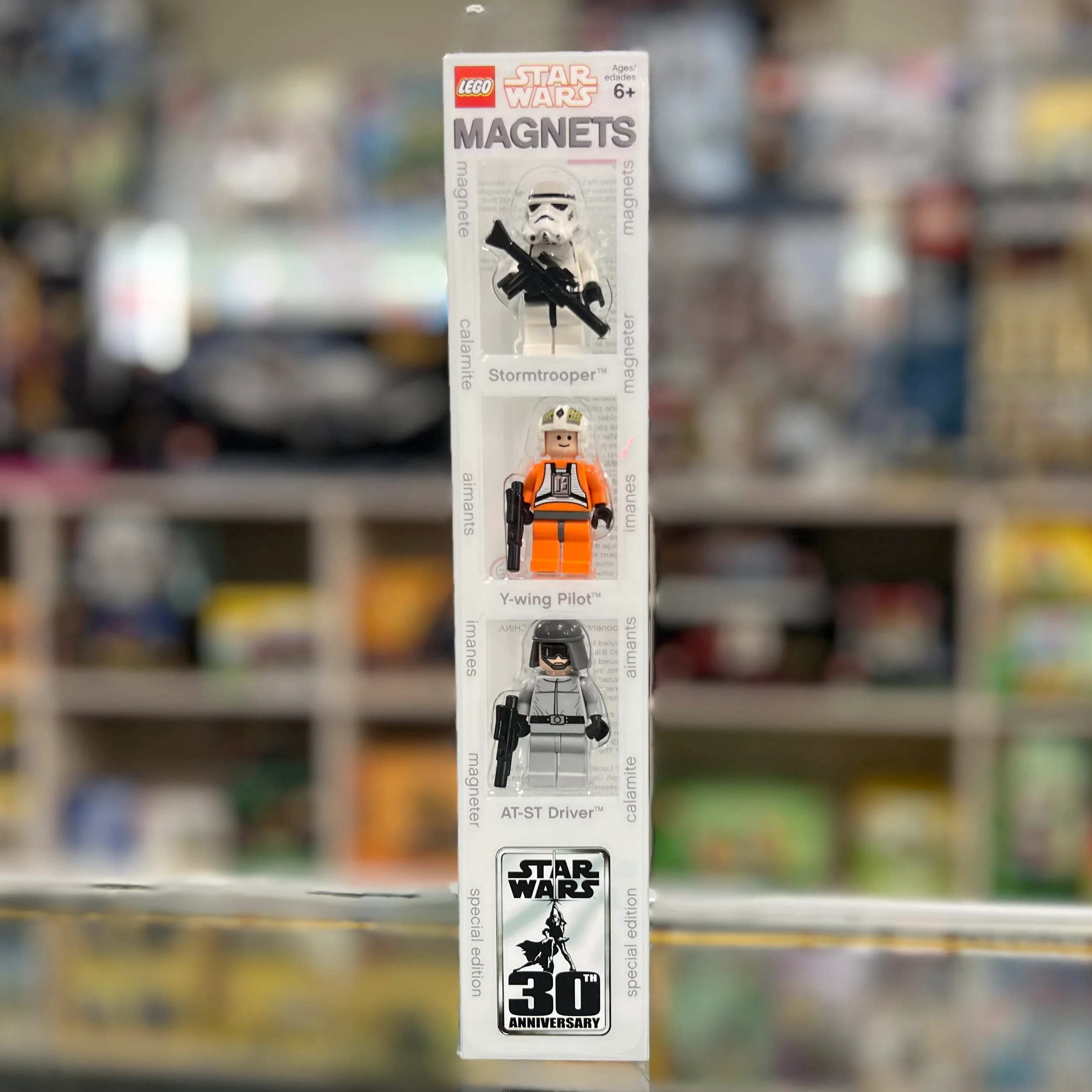 Magnet Set, Minifigures SW (3) Special Edition 2 - Stormtrooper, Rebel Pilot Y-wing, Imperial AT-ST Pilot blister pack, 851939