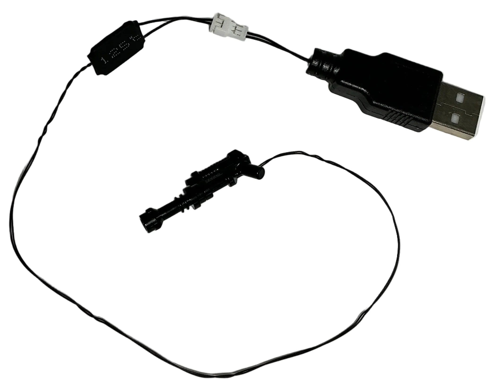 Light-Up Flashing Double Barrel Blaster w/ Extension, USB & DIY System, LW-75344 - Image 2