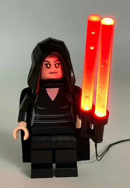 LED Light-Up Darth Rey Lightsaber, USB & DIY System LW-75389