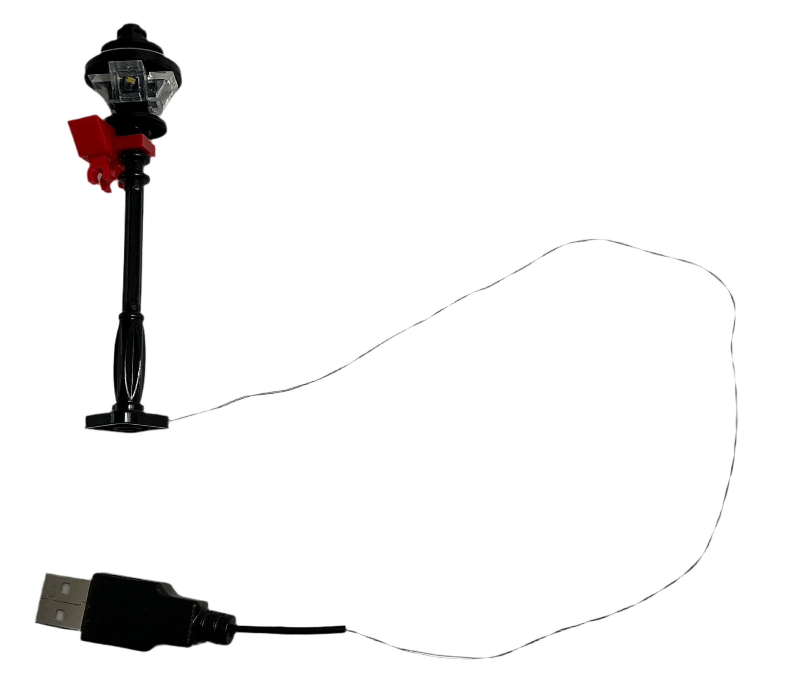 Light-Up Winter Village Lamp Post, USB, ACC-WV - Image 3