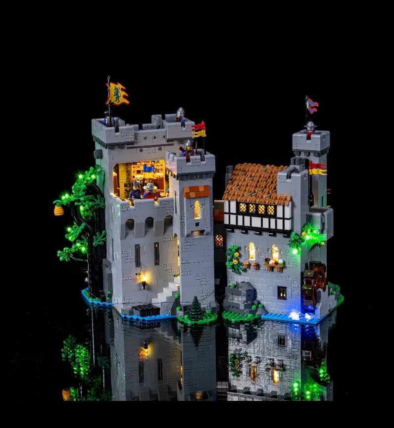 Lion Knight Castle 10305 Custom Lighting Kit for LEGO® Set - Image 2