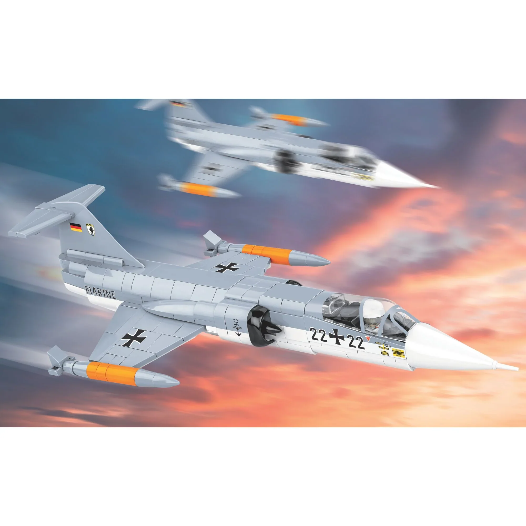 LOCKHEED F-104 Starfighter Jet Fighter: COBI Set #5907 - Image 3