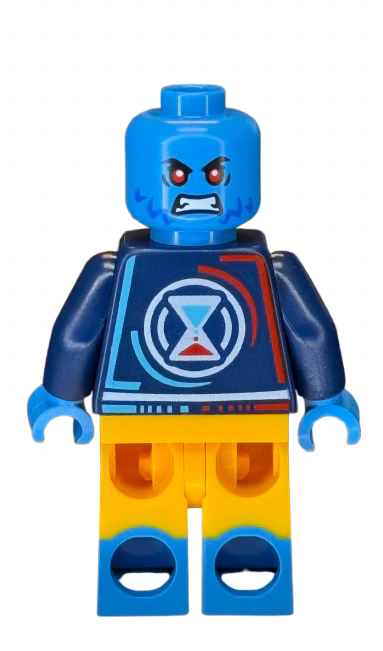 Logan - Minifigure, Dark Blue Jacket, Bright Light Orange Cap, drm060 - Image 2