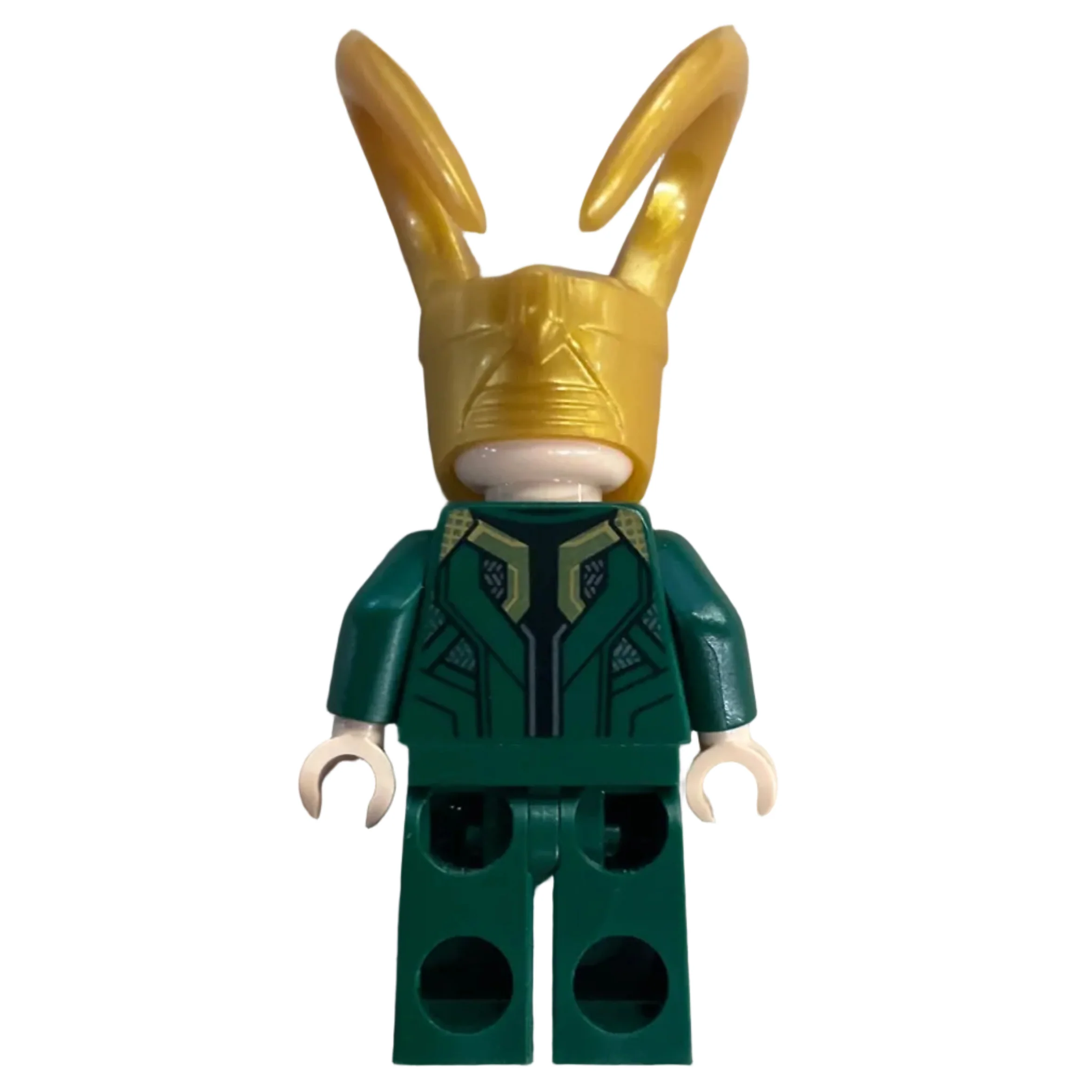 Loki - Spongy Cape (Juniors), Dark Green Legs, sh0644, LEGO® Marvel Minifigure - Image 3