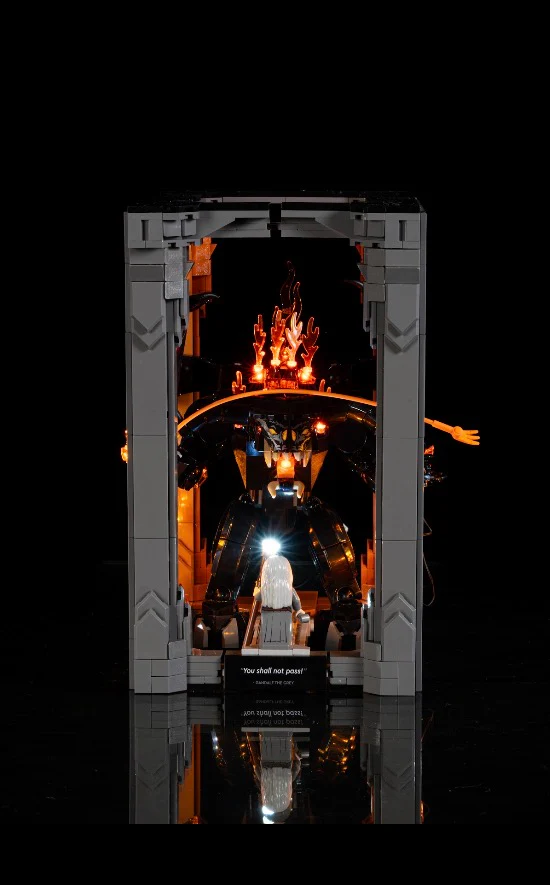 Lord of the Rings Balrog Book Nook 10367 Custom Lighting Kit for LEGO® Set - Image 4