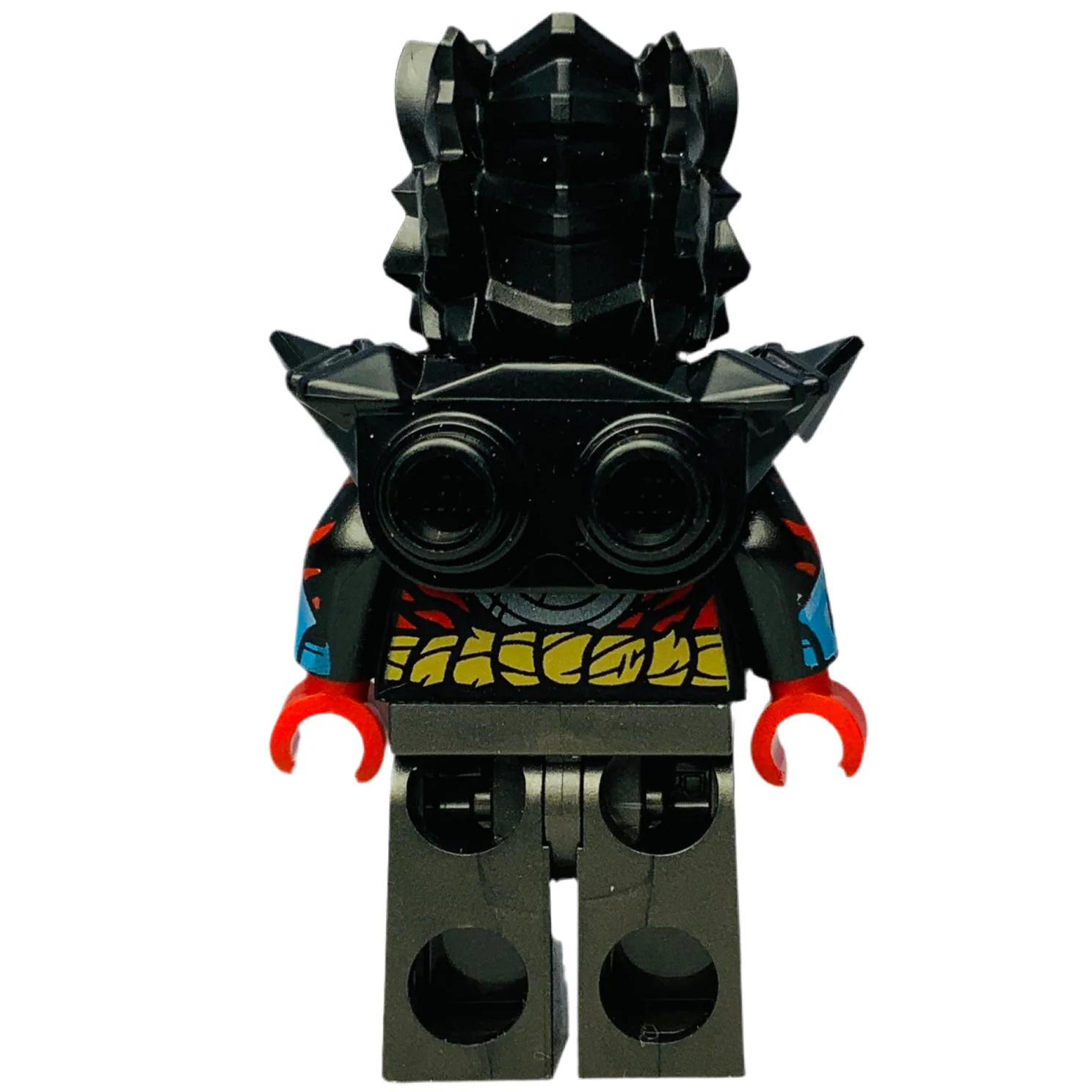 Lord Ras - Red Markings, Black Shoulder Armor, njo0927 - LEGO® Ninjago Minifigure - Image 3