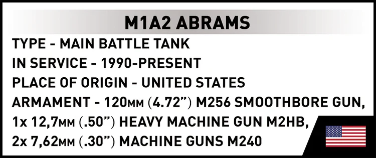 M1A2 Abrams Tank: COBI Set #2632 - Image 9
