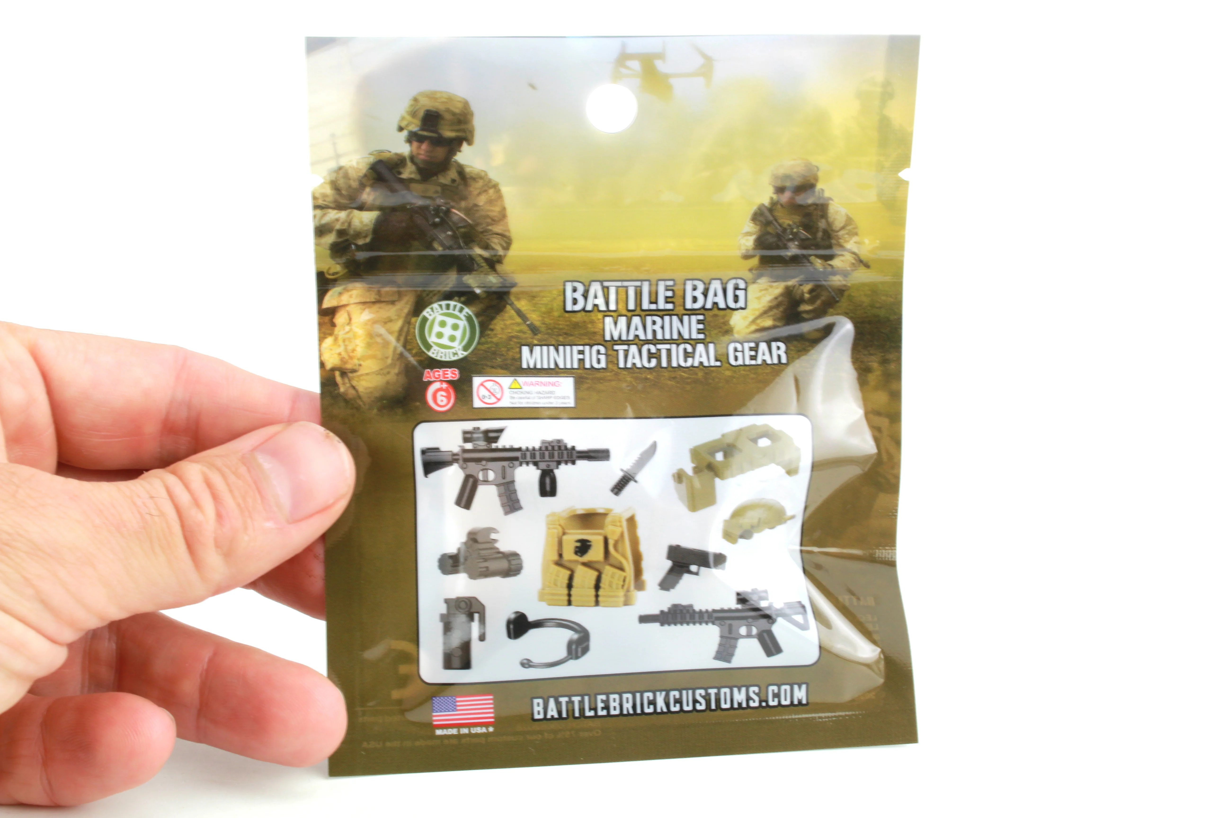 Marine Tactical Gear Pack Custom Minifigure Toy Accessories - Image 2
