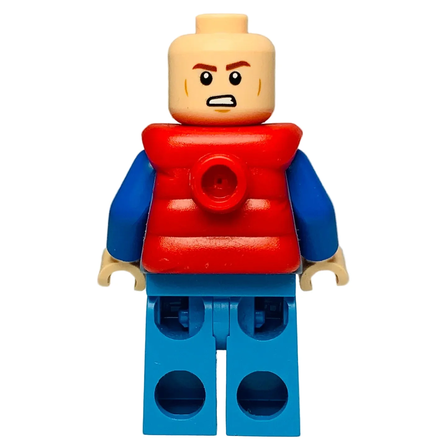 Marty McFly - Red Puffer Vest over Sand Blue Jacket, sc138 - LEGO® Speed Champions Minifigure - Image 3