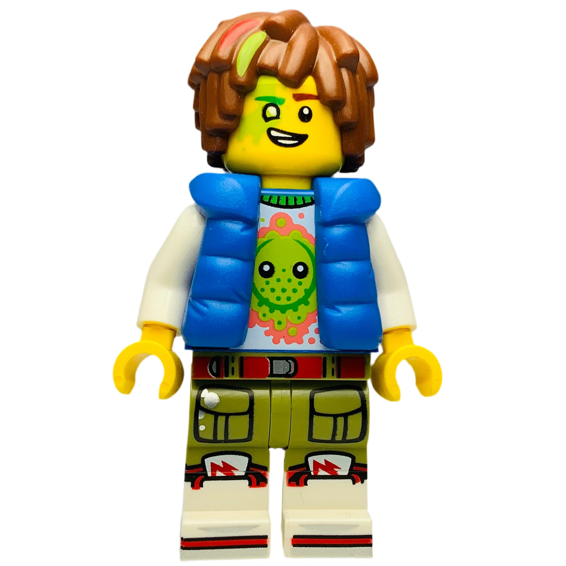 Mateo - Z-Blob Shirt, Blue Puffer Vest, drm053 - LEGO® DREAMZzz Minifigure