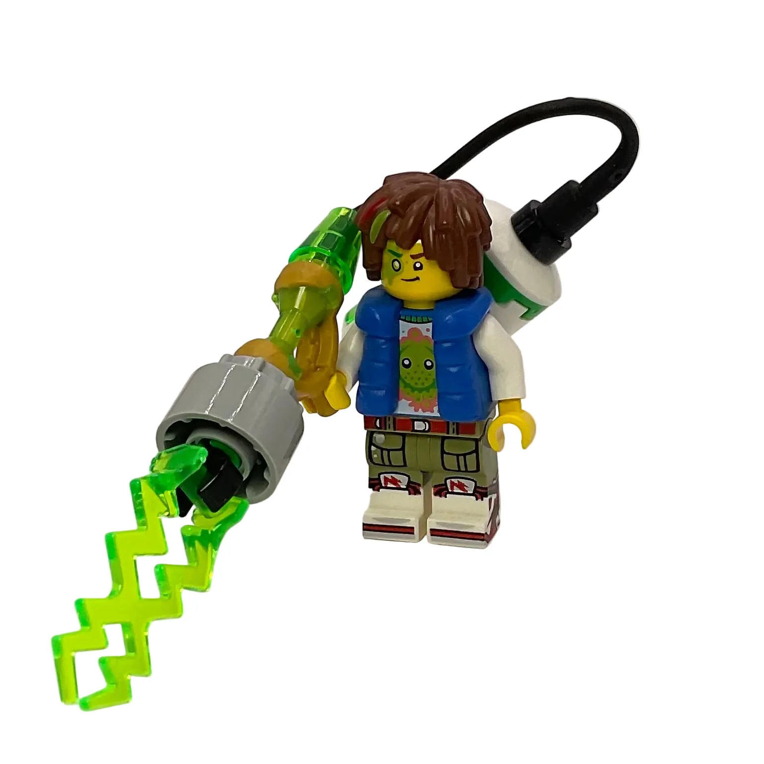 Mateo - Z-Blob Shirt, Blue Puffer Vest, drm053 - LEGO® DREAMZzz Minifigure - Image 4