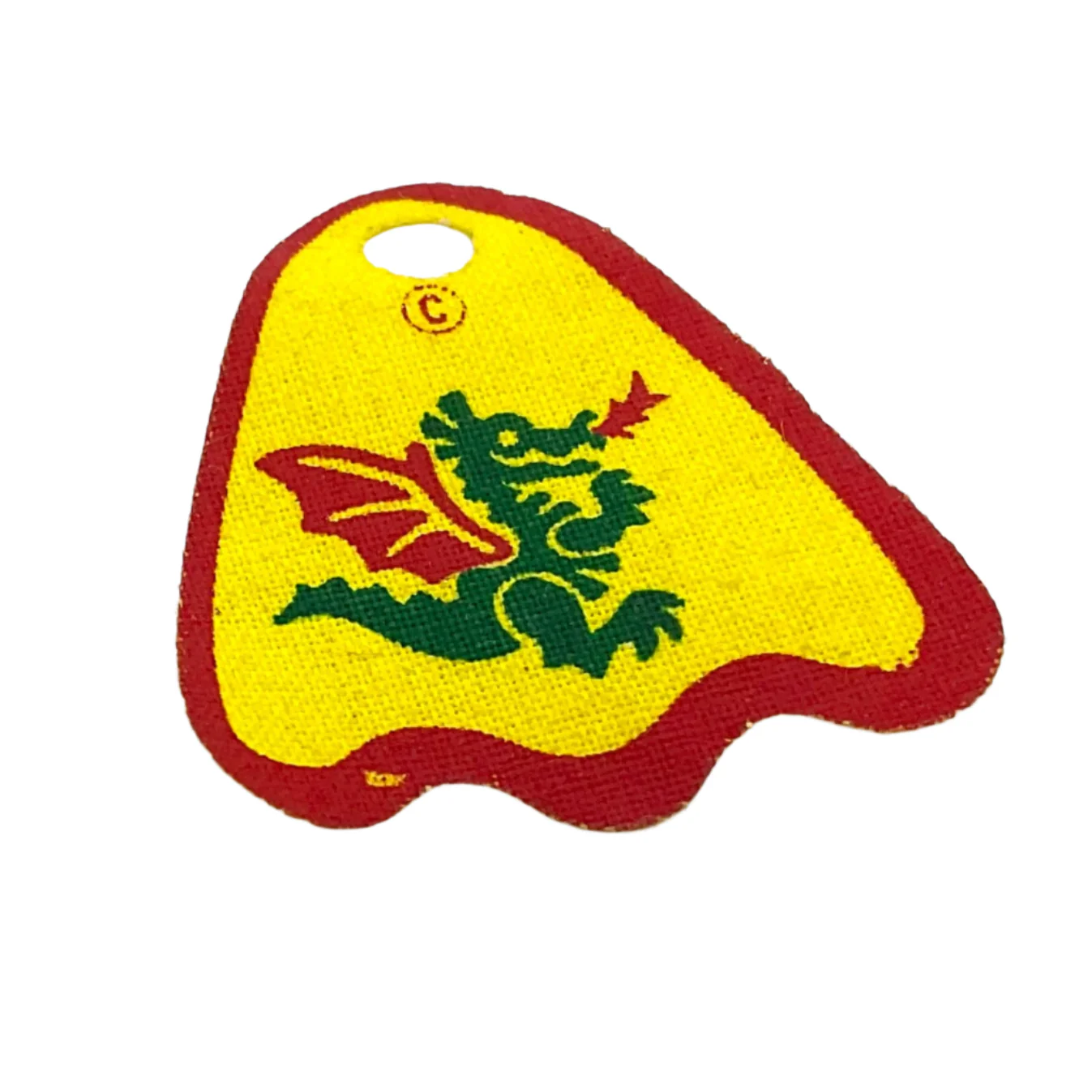 Minifigure Cape Cloth, Round Lobes with Dragon Pattern, Part# x375px1