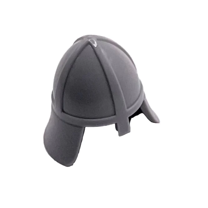 Minifigure, Headgear Helmet Castle Nasal Helmet with Angled Neck Protector, Part# 3844