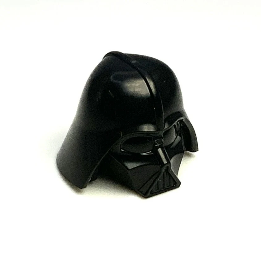 Minifigure Headgear Helmet, Darth Vader Type 2 Top, Part# 19916