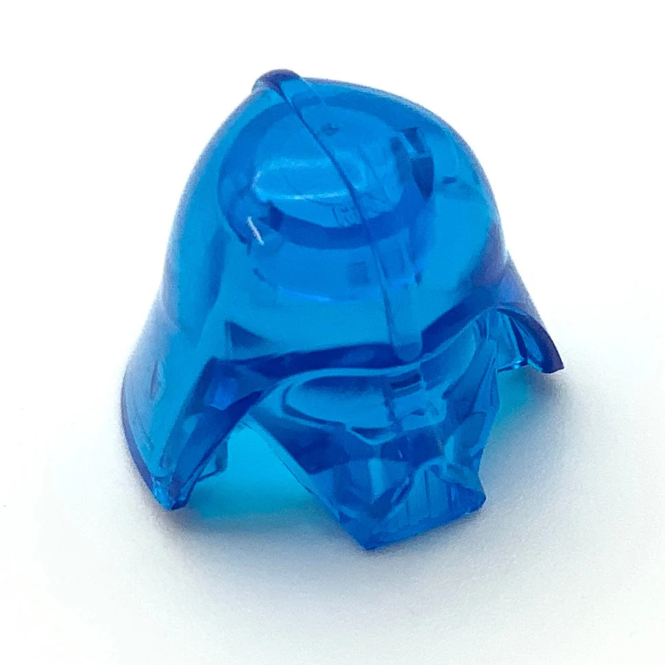 Minifigure Headgear Helmet, Darth Vader Type 2 Top, Part# 19916 - Image 4