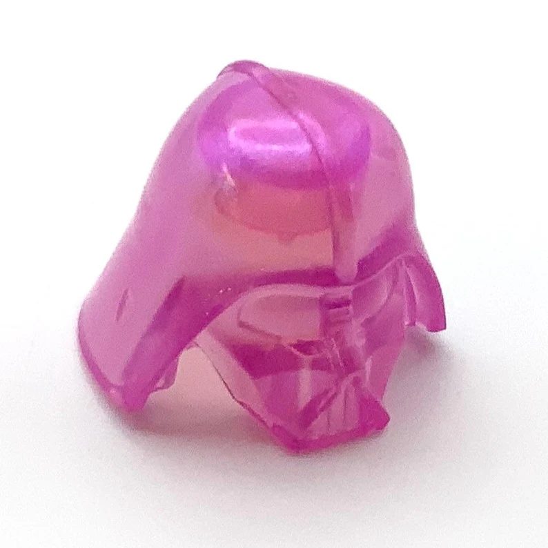 Minifigure Headgear Helmet, Darth Vader Type 2 Top, Part# 19916 - Image 6