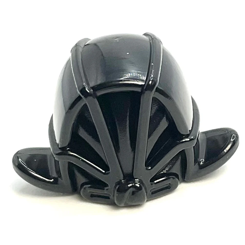 Minifigure, Headgear Helmet Ninjago Kendo with Gold Grille Mask Pattern, Part# 98130pb05 - Image 2