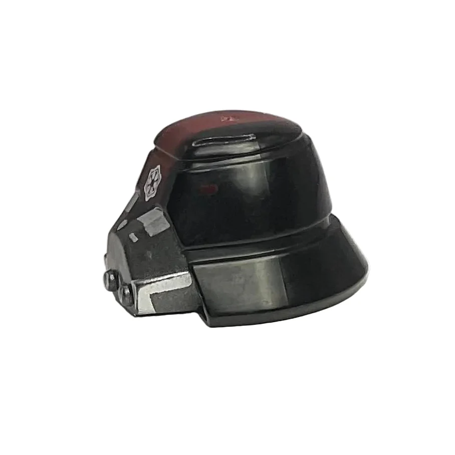 Minifigure, Headgear Helmet SW Sith Trooper with Red Stripe Wide, Breathing Mask and Imperial Logo Pattern, Part# 98117pb02 - Image 2