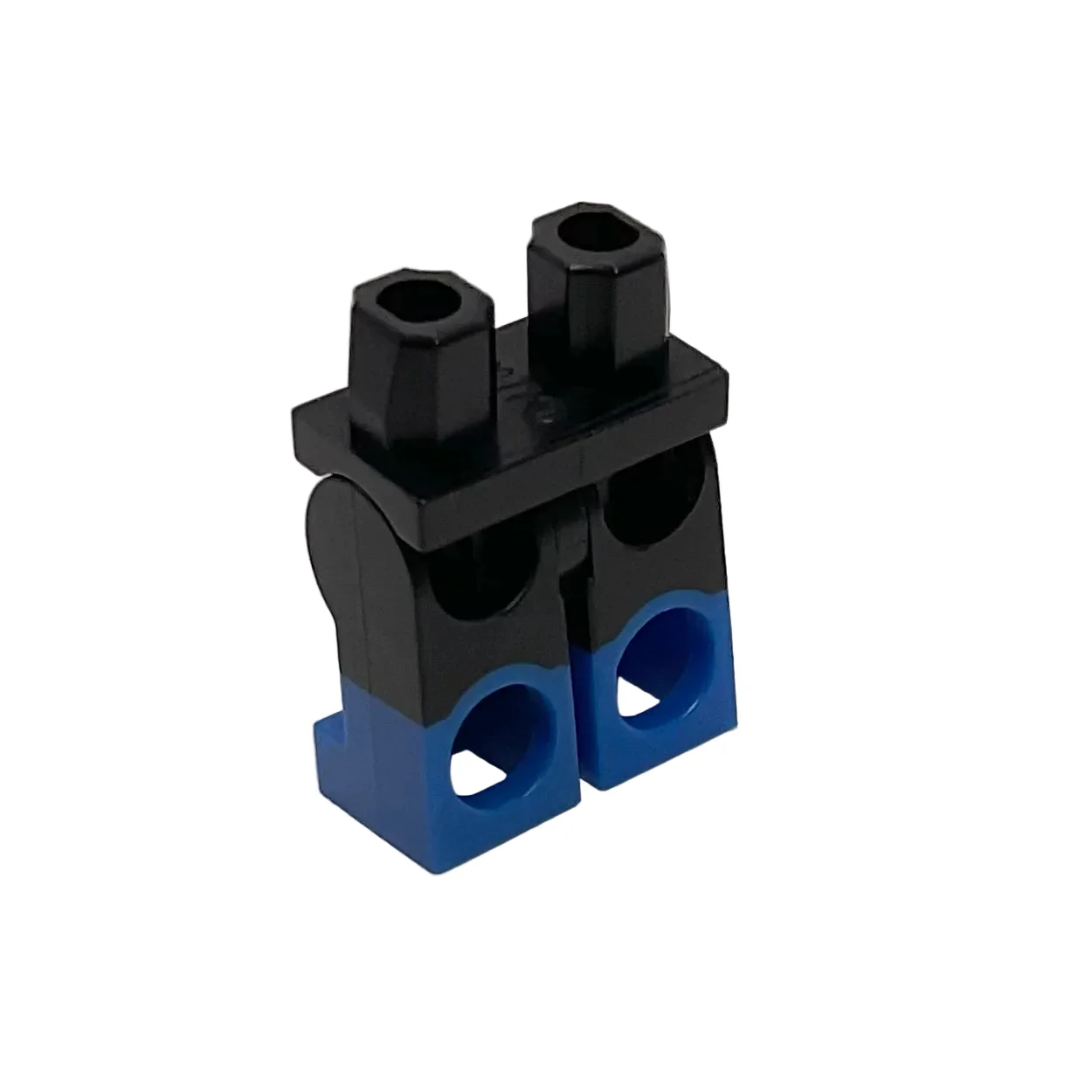 Minifigure Legs with Molded Blue Lower Legs / Boots Pattern, Part# 970c00pb0550 - Image 2
