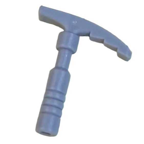 Minifigure Utensil Ice Axe - 3-Rib Handle, Part#18738 - Image 2